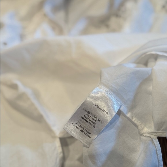 Veronica Beard Lilah Lace Cut Out Geometric Abstract White Eyelet Blouse Size 4 - Picture 10 of 11